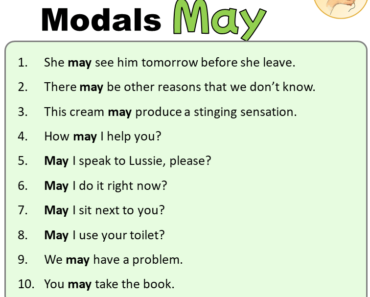 10 Sentences of Modals May, Examples of May Sentences