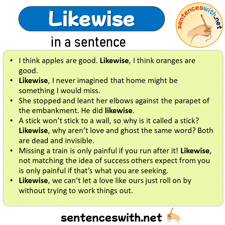 likewise-in-a-sentence-sentences-of-likewise-in-english