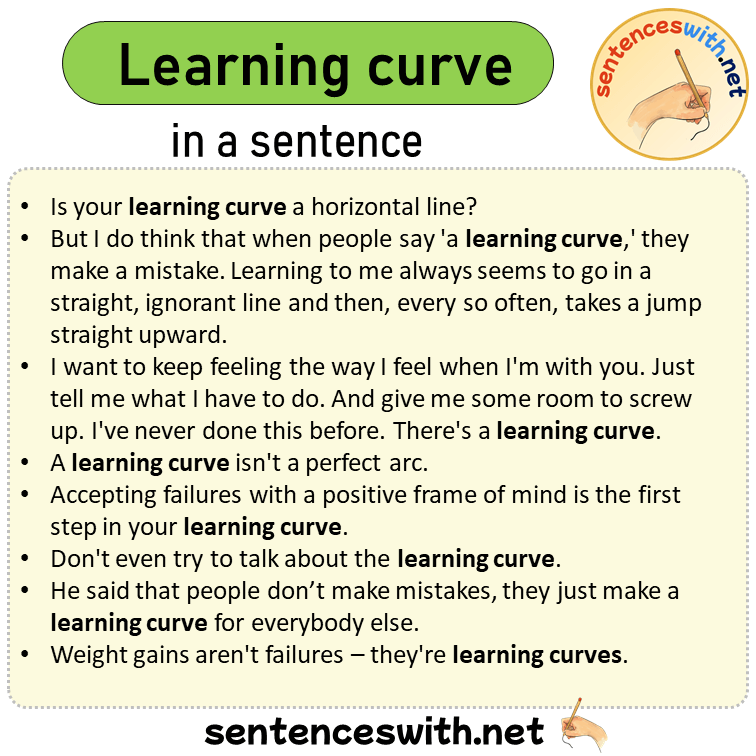 Learning curve in a Sentence, Sentences of Learning curve in English