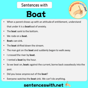 sailboats example sentence