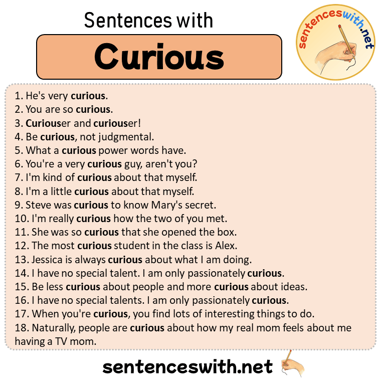 Easy Sentence Using Curious