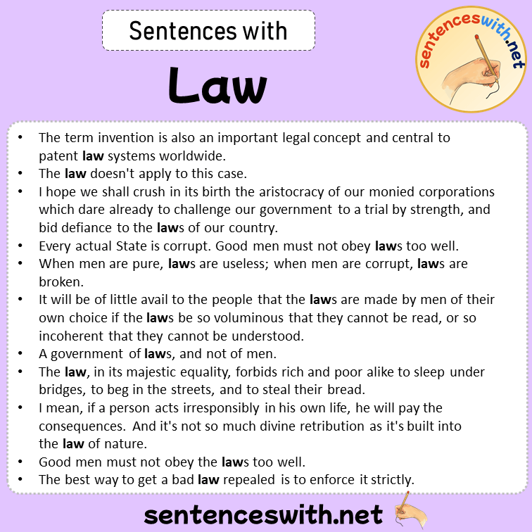 sentences-with-law-sentences-about-law-in-english-sentenceswith-net