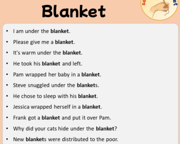 Sentences with Blanket, Sentences about Blanket
