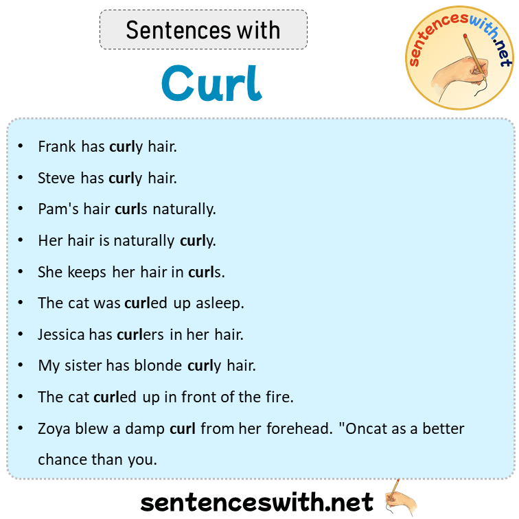 Sentences with Curl, Sentences about Curl
