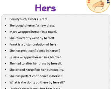 Sentences with Hers, Sentences about Hers