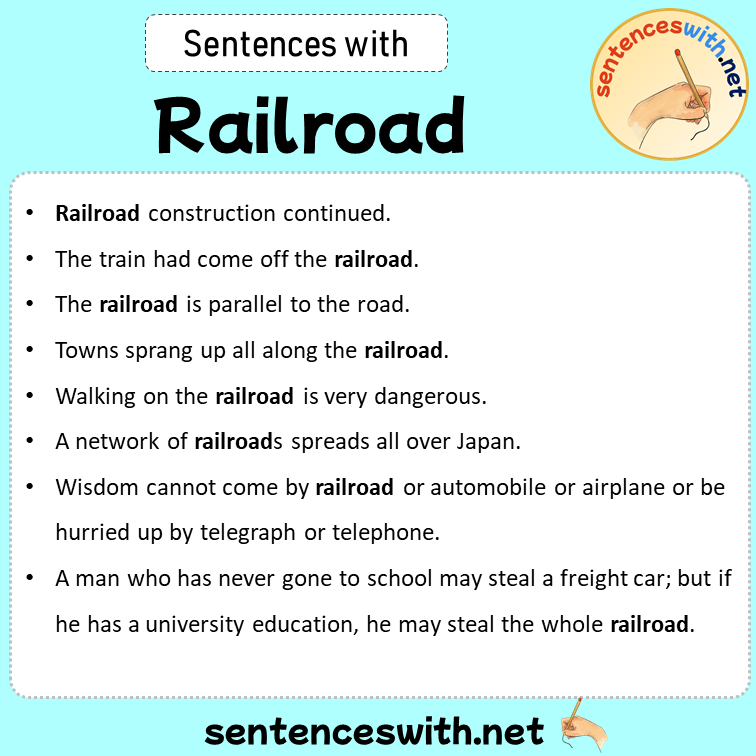 Sentences with Railroad, Sentences about Railroad