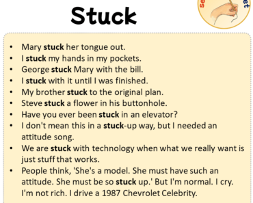 stuck in a sentence