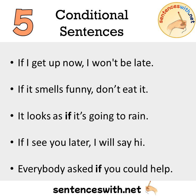 5 Conditional Sentences Examples, Conditionals in a Sentence
