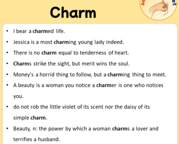 Sentences with Charm, Sentences about Charm