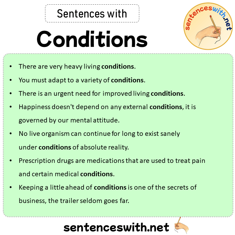 Sentences with Conditions, Sentences about Conditions