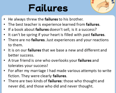 Sentences with Failures, Sentences about Failures