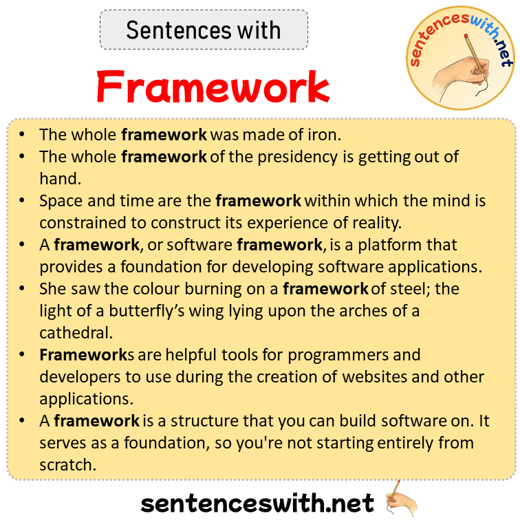 Sentences with Framework, Sentences about Framework