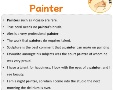 Sentences with Painter, Sentences about Painter