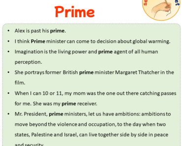 Sentences with Prime, Sentences about Prime