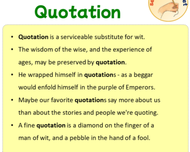 Sentences with Quotation, Sentences about Quotation