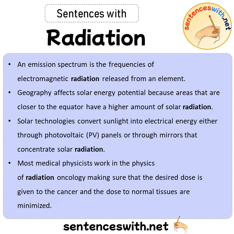 write a short essay on radiation