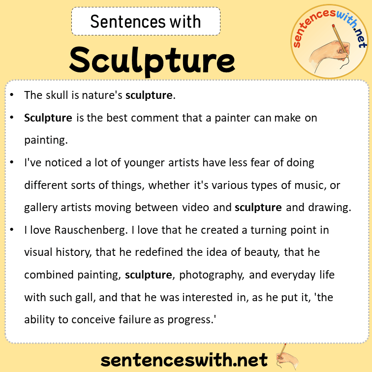 Sentences with Sculpture, Sentences about Sculpture