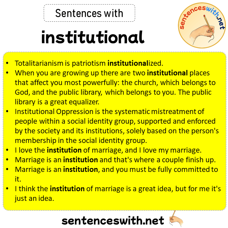 sentences-with-institutional-sentences-about-institutional