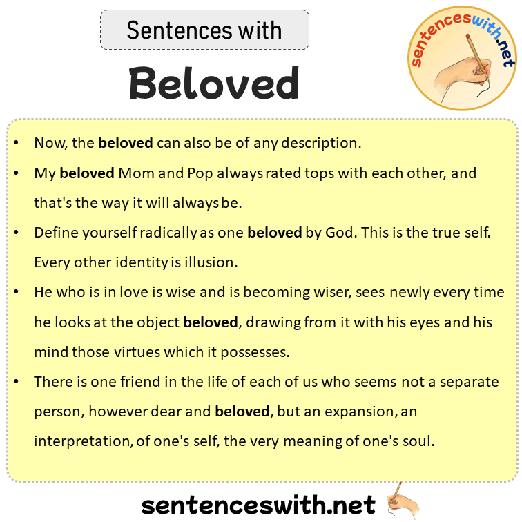 Sentences with Beloved, Sentences about Beloved