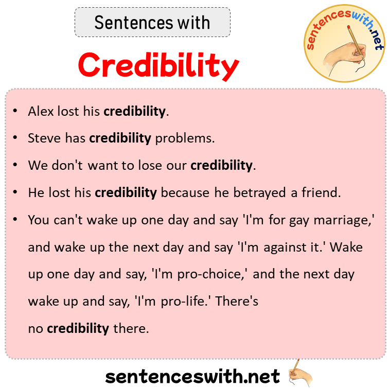 Sentences with Credibility, Sentences about Credibility