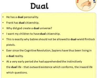 Sentences with Dual, Sentences about Dual